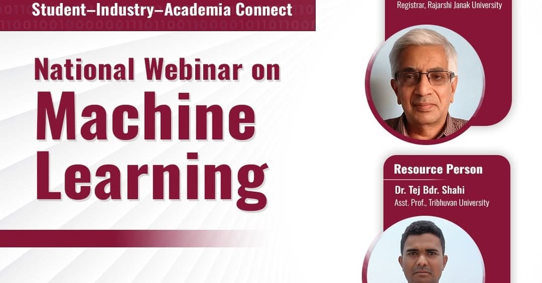 Machine Learning Seminar by Dr. Tej B. Shahi